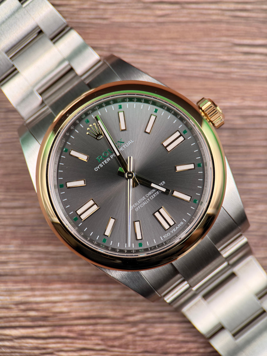 Rolex Rolex Rolex Oyster Perpetual 41 Two Tone 100 Yr Anniversary" Dial-New-Complete , front view