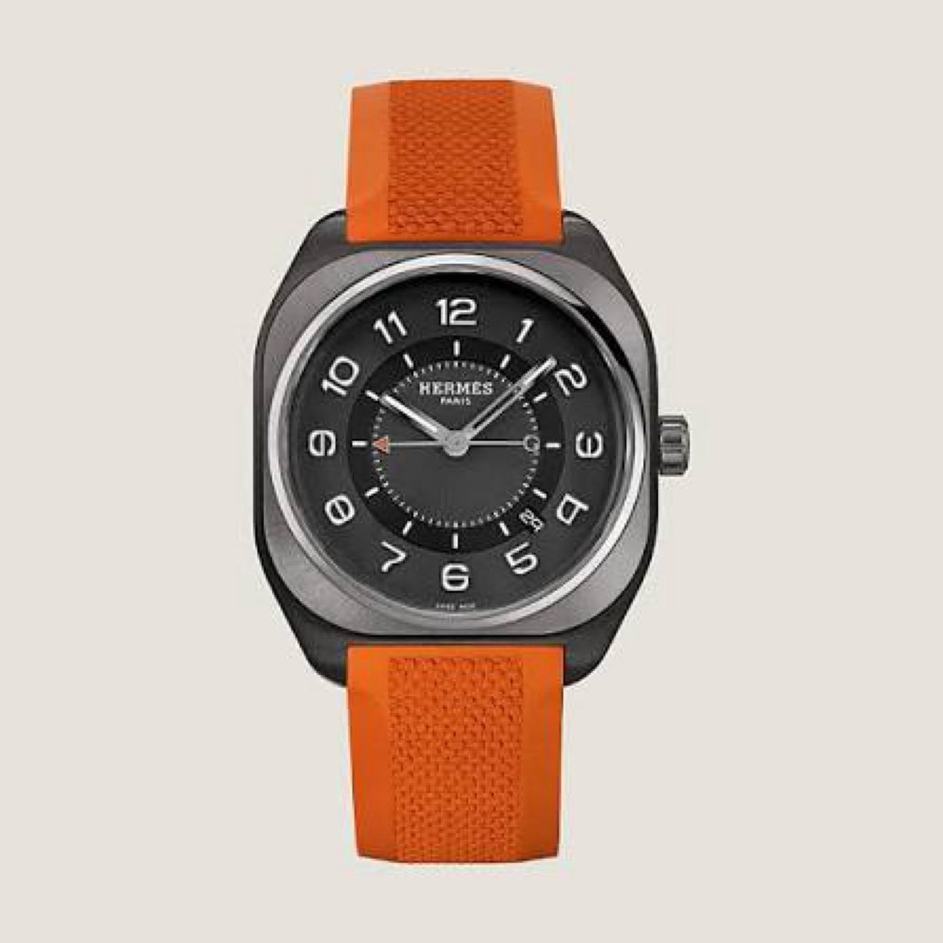 Hermès Hermès Titanium Rubber 39mm H08 Automatic Watch Orange
