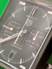 TAG Heuer 2026 Monaco Chronograph - green sunray-brushed dial