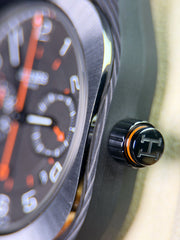 Hermes H08 | Monopusher Chronograph Dial on Orange rubber W403130WW00 Complete 2026