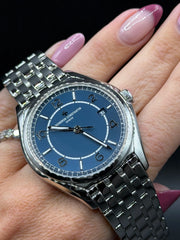 Vacheron Constantin Fiftysix Double Finished Petrol Blue-toned Dial on Stainless Steel 4600E/110A-B487 Complete 2022