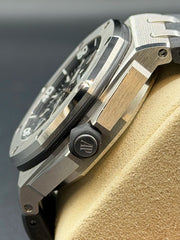 Audemars Piguet Royal Oak Offshore Diver Black Dial on Rubber Strap 15703ST.OO.A002CA.01 Papers 2014