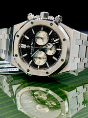 Audemars Piguet Royal Oak Chronograph Black Dial on Stainless Steel 26331ST.OO.1220ST.02 Complete 2022
