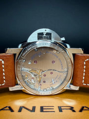 Panerai Luminor 1950 3 Days Black Dial on Brown Leather Strap PAM 00372 Complete 2013