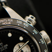 Tudor Black Bay Chrono Reverse panda Dial on Leather M79360N-0005 Complete 2023