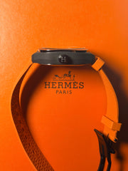 Hermes H08 | Monopusher Chronograph Dial on Orange rubber W403130WW00 Complete 2026