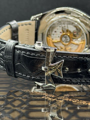 Vacheron Constantin Fiftysix Double Finished Petrol Blue-toned Dial on Leather Strap 4600E/000A-B487 Complete 2021
