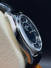 Vacheron Constantin Fiftysix Double Finished Petrol Blue-toned Dial on Leather Strap 4600E/000A-B487 Complete 2021
