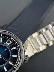 Jaeger LeCoultre Polaris Mariner Date 42mm - Blue Dial Blue Dial on Q9068180 Complete 2021