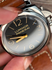 Panerai Luminor 1950 3 Days Black Dial on Brown Leather Strap PAM 00372 Complete 2013