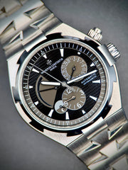 Vacheron Constantin Overseas Dual Time Black Dial on Stainless Steel 47450/B01A-9227 Complete 2021