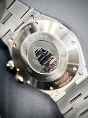 Vacheron Constantin Overseas Dual Time Black Dial on Stainless Steel 47450/B01A-9227 Complete 2021