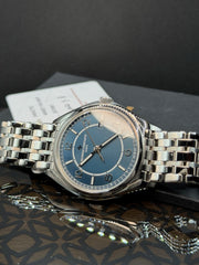 Vacheron Constantin Fiftysix Double Finished Petrol Blue-toned Dial on Stainless Steel 4600E/110A-B487 Complete 2022