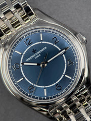 Vacheron Constantin Fiftysix Double Finished Petrol Blue-toned Dial on Stainless Steel 4600E/110A-B487 Complete 2022
