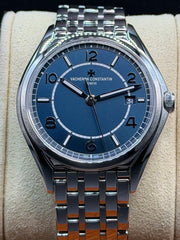 Vacheron Constantin Fiftysix Double Finished Petrol Blue-toned Dial on Stainless Steel 4600E/110A-B487 Complete 2022